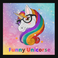 Funny Unicorse Portrait Canvas Print | Artistshot