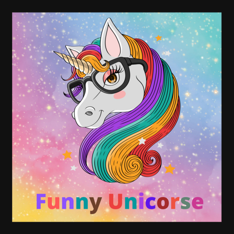 Funny Unicorse Portrait Canvas Print | Artistshot