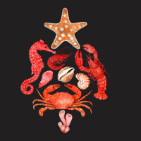 Crustaceancore Christmas, Crab Lobster, Crustaceancore Vintage, Ocean  T-shirt | Artistshot