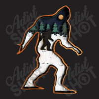 Bigfoot Wood Layered Christmas T-shirt | Artistshot