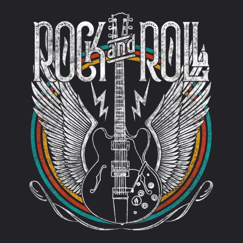 Distressed Vintage Retro 80s Rock & Roll Music Guitar Wings Youth Tee by cm-arts | Artistshot