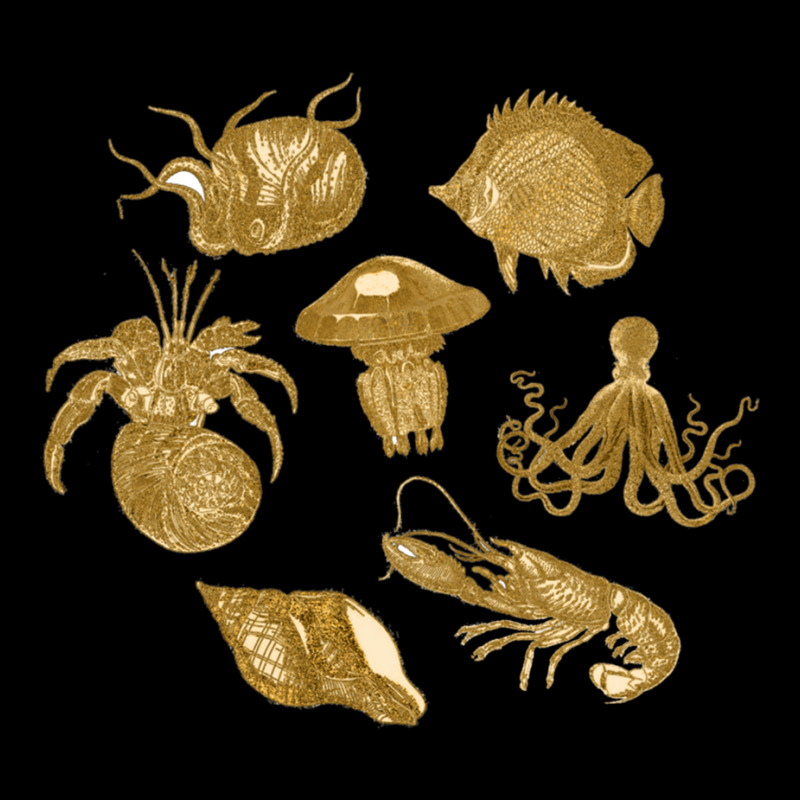 Golden Crustaceancore Pocket T-shirt | Artistshot