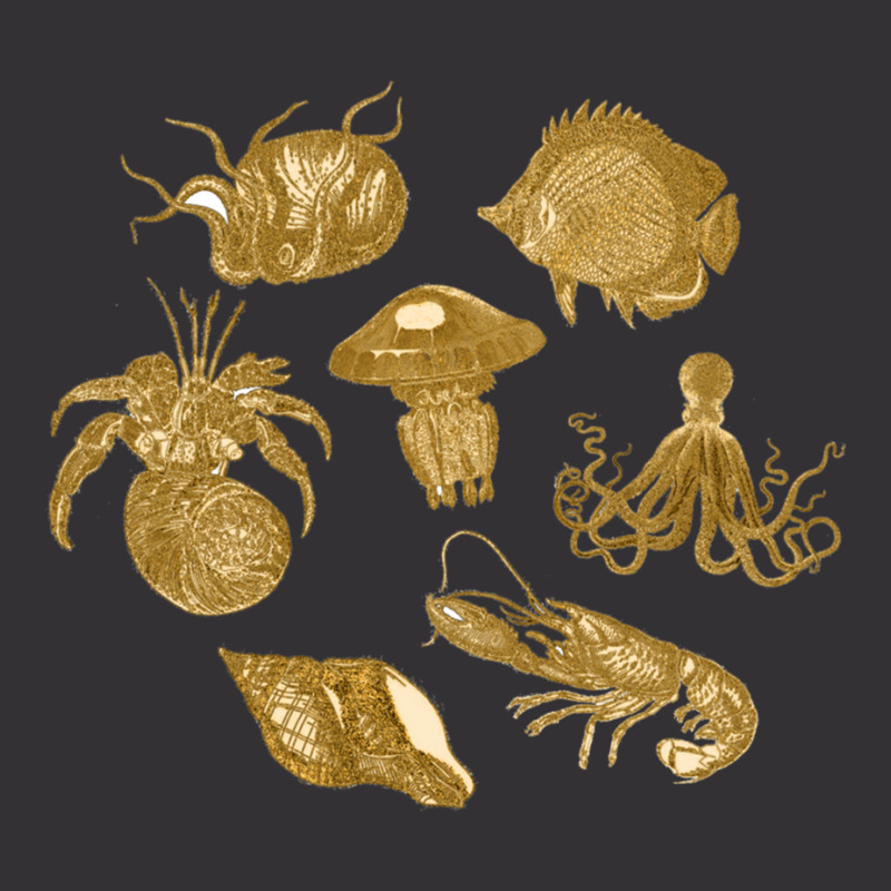 Golden Crustaceancore Vintage Short | Artistshot