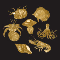 Golden Crustaceancore Waist Apron | Artistshot