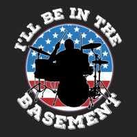 Ill Be In The Basement Drummer Usa Flag Retro Unisex Hoodie | Artistshot