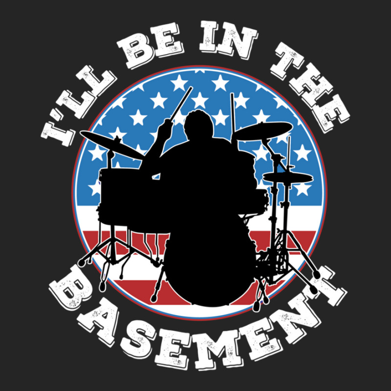 Ill Be In The Basement Drummer Usa Flag Retro Unisex Hoodie | Artistshot