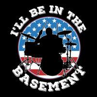 Ill Be In The Basement Drummer Usa Flag Retro Fleece Short | Artistshot