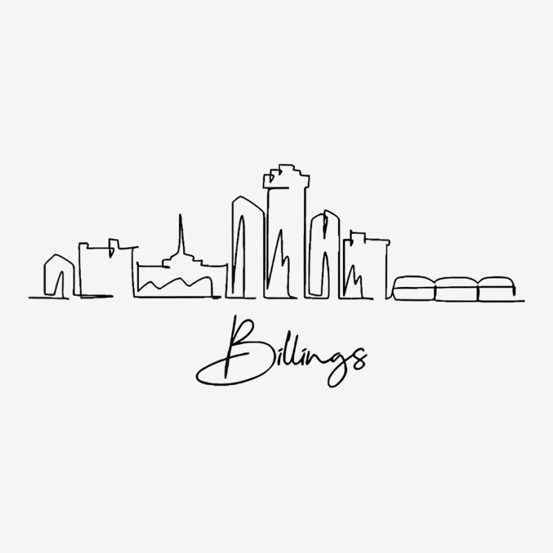 City Skyline Travel Souvenir Tourist Billings Montana T Shirt Landscape Canvas Print | Artistshot