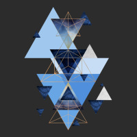 Geometric Triangle Compilation In Blue Exclusive T-shirt | Artistshot