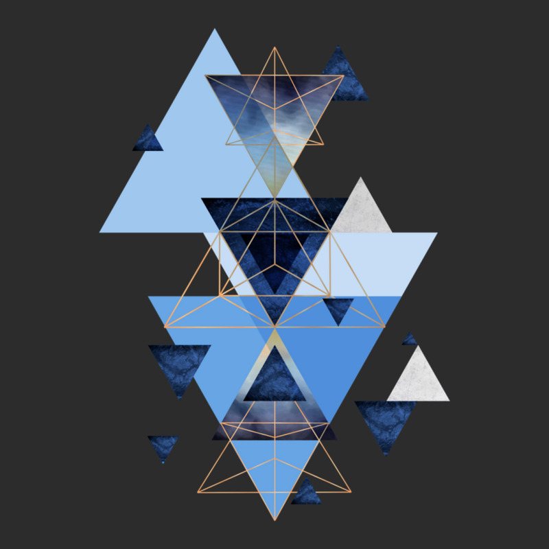 Geometric Triangle Compilation In Blue Exclusive T-shirt | Artistshot