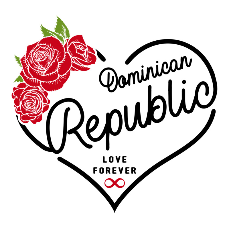 Dominican Republic Love Forever Women's V-Neck T-Shirt by honeysuckle | Artistshot