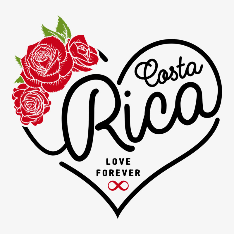 Costa Rica Love Forever Ladies Fitted T-Shirt by honeysuckle | Artistshot