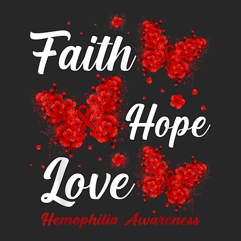 Faith Hope Love Hemophilia Awareness Butterfly T Shirt Men's T-shirt Pajama Set by alyshasur9x | Artistshot