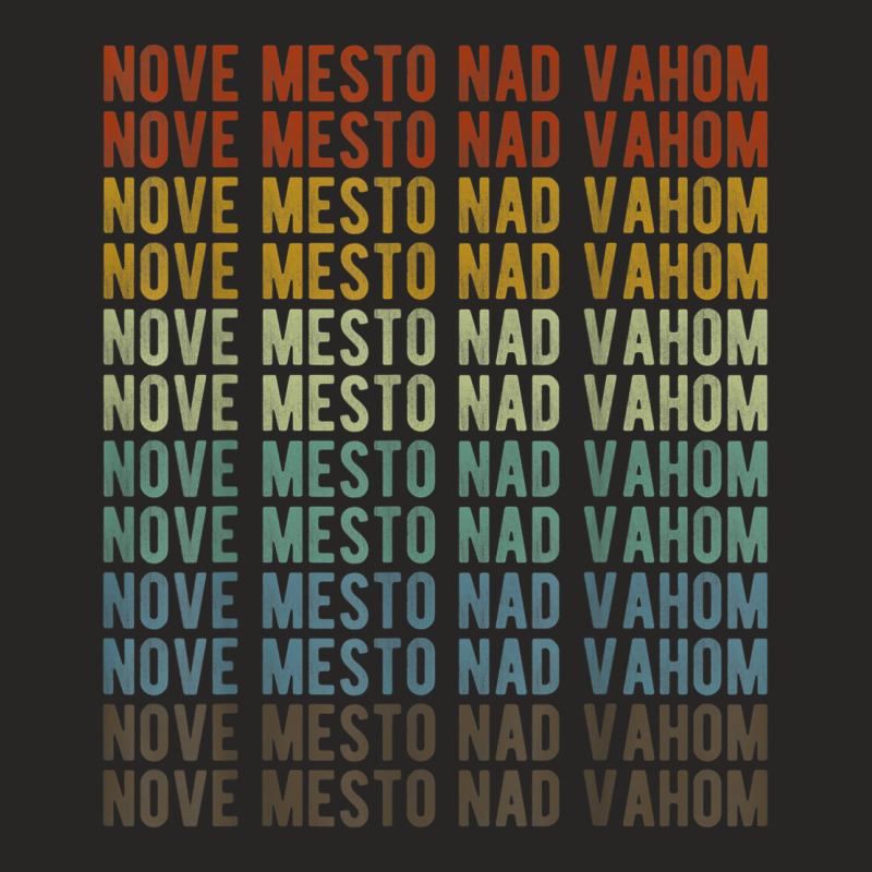 Nove Mesto Nad Vahom City Slovakia Retro Ladies Fitted T-Shirt by Color | Artistshot