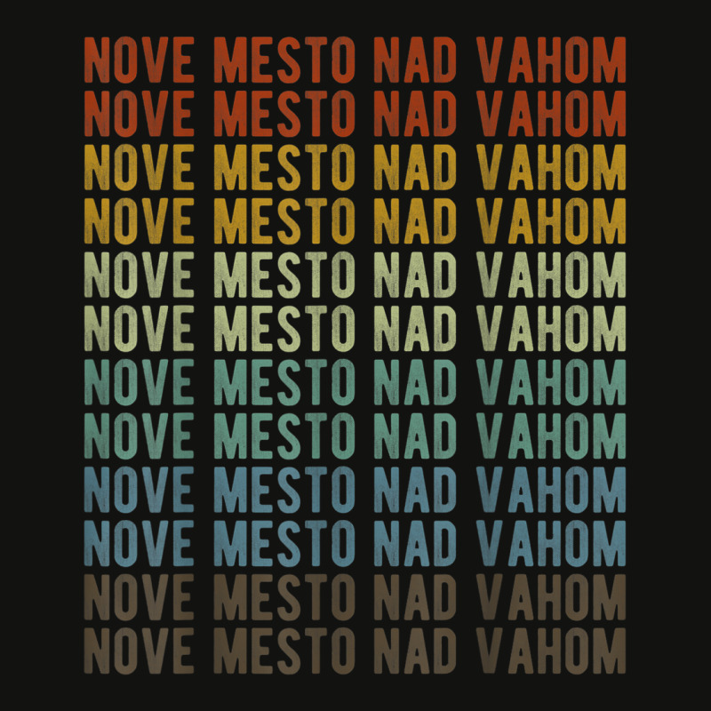 Nove Mesto Nad Vahom City Slovakia Retro Scorecard Crop Tee by Color | Artistshot