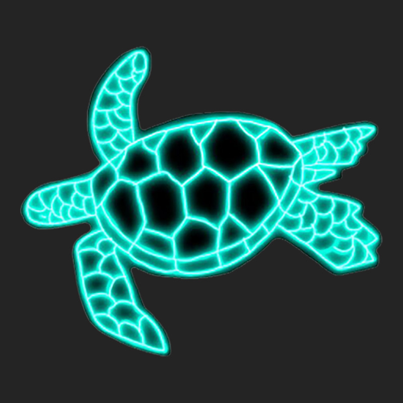 Neon Sea Turtle 3/4 Sleeve Shirt | Artistshot