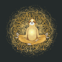 Sloth Meditating Bliss Out, Sloth Meditating, Bliss Out, Sloth Meditat Women's Triblend Scoop T-shirt | Artistshot