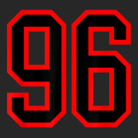 Jersey Number #96 Red Black Sports Birthday Lucky Number 96 Men's T-shirt Pajama Set | Artistshot