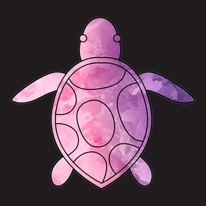 Sea Turtle Purple Watercolor Waist Apron | Artistshot