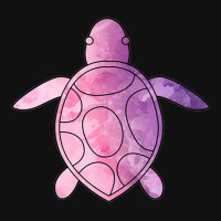 Sea Turtle Purple Watercolor Rectangle Patch | Artistshot