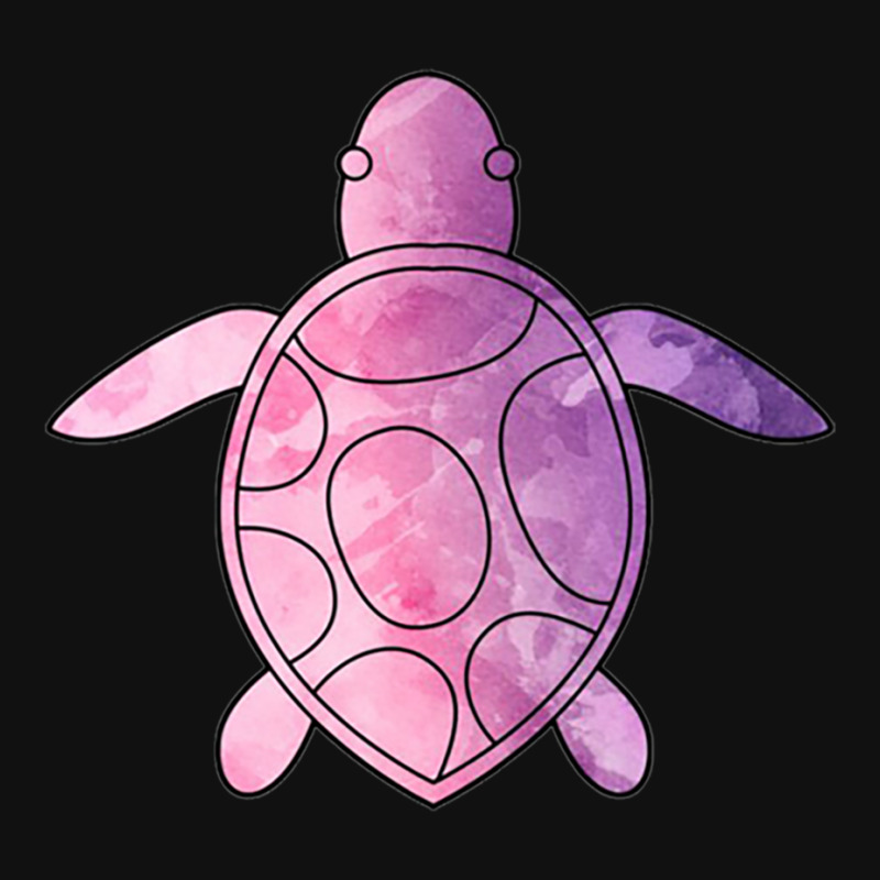 Sea Turtle Purple Watercolor Rectangle Patch | Artistshot