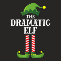 Dramatic Elf Matching Family Group Christmas Party Pajama T Shirt Ladies Fitted T-shirt | Artistshot