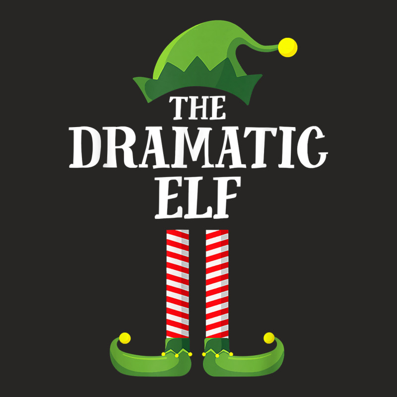 Dramatic Elf Matching Family Group Christmas Party Pajama T Shirt Ladies Fitted T-Shirt by cm-arts | Artistshot