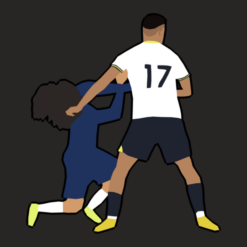 Cristian Romero Not Comitting A Foul Ladies Fitted T-Shirt by CindyBriner | Artistshot