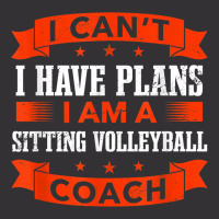 I Can't I Have Plans Sitting Volleyball Coach Funny Vintage Short | Artistshot