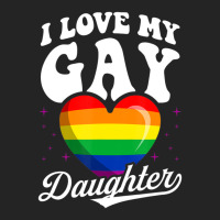 I Love My Gay Daughter Gay Pride Flag Queer Proud Mom Dad 3/4 Sleeve Shirt | Artistshot