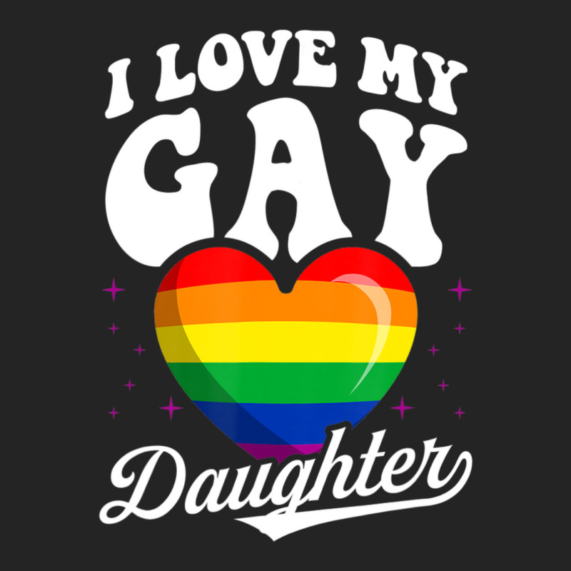 I Love My Gay Daughter Gay Pride Flag Queer Proud Mom Dad 3/4 Sleeve Shirt | Artistshot