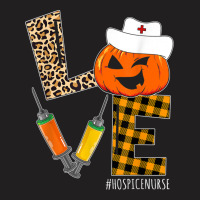 Hospice Nurse Halloween Pumpkin Leopard Love Nurse Life T-shirt | Artistshot