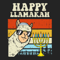 Happy Llamakah Jewish Llama Funny Hanukkah Pajamas Chanukah 3/4 Sleeve Shirt | Artistshot