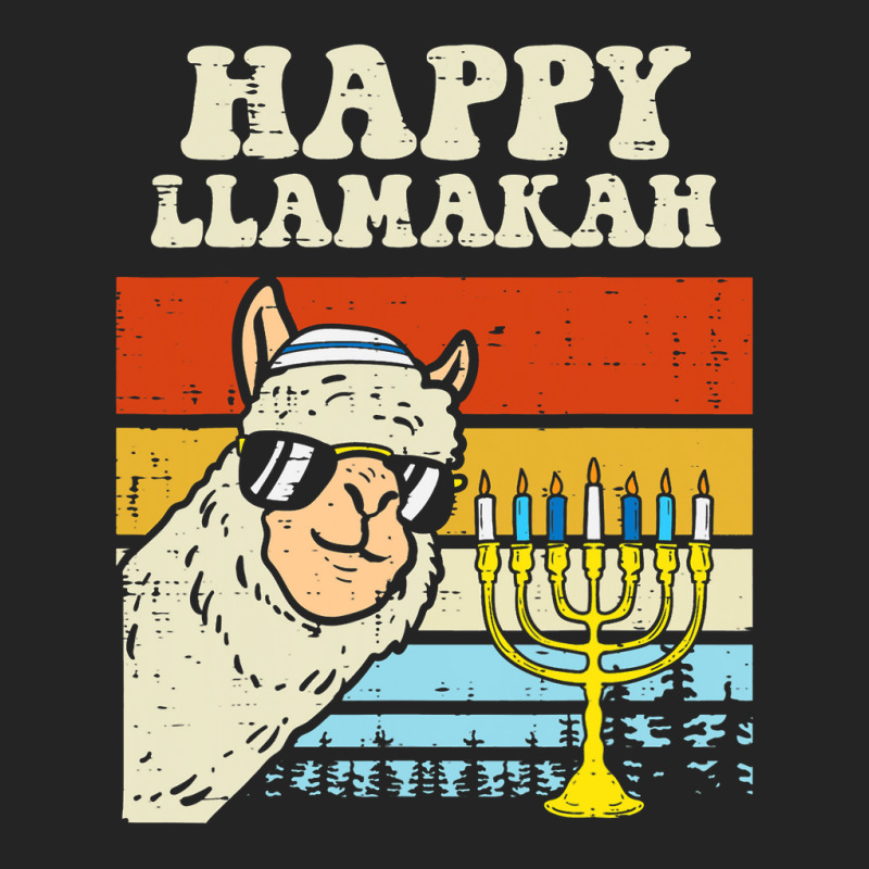 Happy Llamakah Jewish Llama Funny Hanukkah Pajamas Chanukah 3/4 Sleeve Shirt | Artistshot