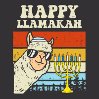 Happy Llamakah Jewish Llama Funny Hanukkah Pajamas Chanukah Vintage Hoodie | Artistshot