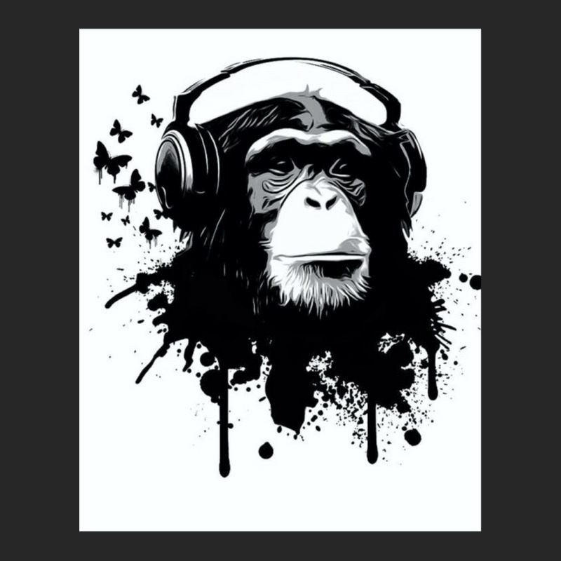 Banksy Dj Monkey Thinker With Headphones Women's Pajamas Set by cm-arts | Artistshot