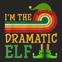 I'm The Dramatic Elf Matching Group Christmas Party Pajama Ladies Fitted T-shirt | Artistshot