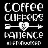 Coffee Clippers & Patience Hashtag Pet Groomer Funny Cropped Hoodie | Artistshot