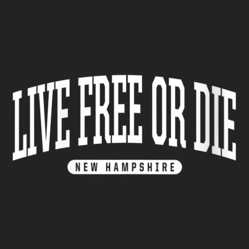 Womens College Style Live Free Or Die New Hampshire Souvenir Gift V Ne 3/4 Sleeve Shirt by cm-arts | Artistshot