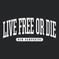 Womens College Style Live Free Or Die New Hampshire Souvenir Gift V Ne Crewneck Sweatshirt | Artistshot