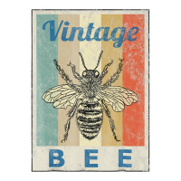 Vintage Style Bee Queen Honey Beekeeper Beekeeping T Shirt V-neck Tee | Artistshot