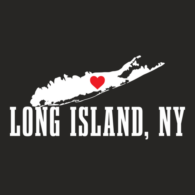 Long Island Ny New York Pride Vintage Long Island Map Pullover Hoodie Ladies Fitted T-Shirt by cm-arts | Artistshot