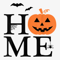 Home Halloween Pumpkin And Bats Novelty Fall Holiday Item T Shirt Ladies Fitted T-shirt | Artistshot