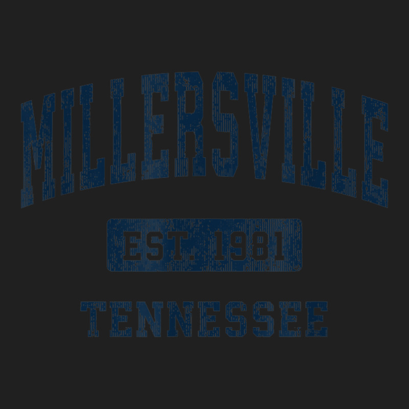 Millersville Tennessee Tn Vintage Athletic Sports Design Drawstring Bags | Artistshot