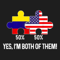 Half American Half Colombian Flag Combined Map Colombia Usa T Shirt Classic T-shirt | Artistshot