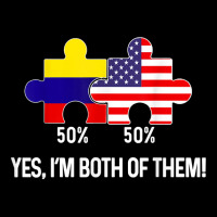 Half American Half Colombian Flag Combined Map Colombia Usa T Shirt Unisex Jogger | Artistshot