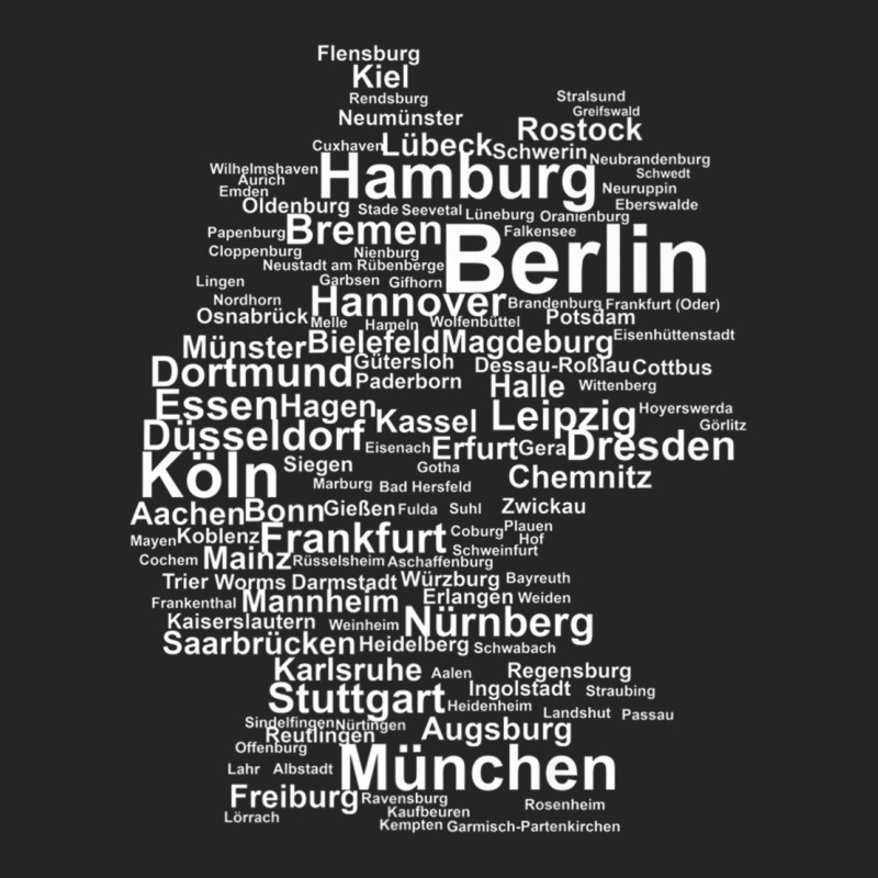 Germany Map Silhouette Towns Cities Berlin Hamburg Travel Premium T Sh Unisex Hoodie | Artistshot