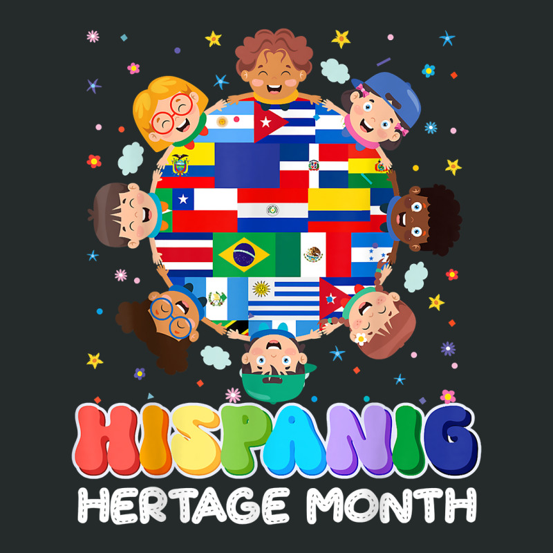 Hispanic Heritage Month Latin American Flag Kids Boys Girls T Shirt Women's Triblend Scoop T-shirt by cm-arts | Artistshot