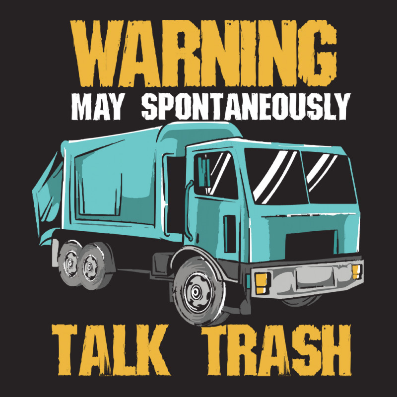 Recycling Worker T  Shirt Warning May Spontaneously Talk Trash T  Shir Vintage Cap by occupypolish | Artistshot