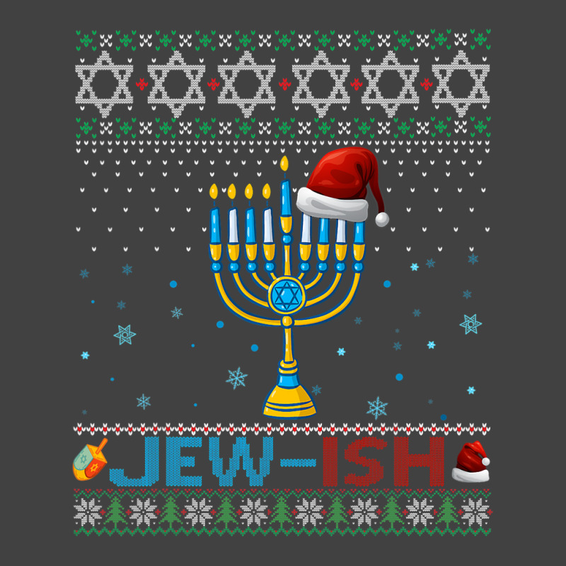 Jewish Jewish Pun Menorah Santa Hanukkah Christmas Ugly Vintage T-shirt | Artistshot